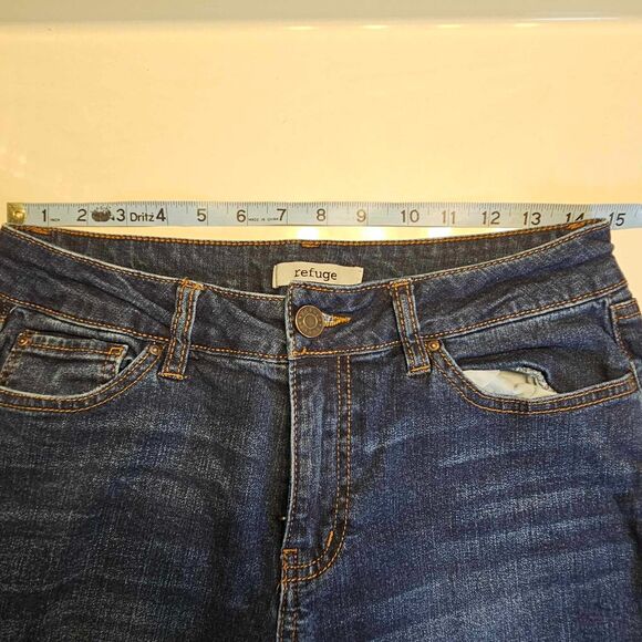 Refuge Jeans Stretch Mid Rise Women's Skinny Size 8 - Picture 8 of 9